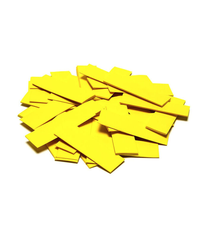 TCM FX - Lassú esésű Konfetti Téglalapok 55x17mm - Sárga - 1 kg